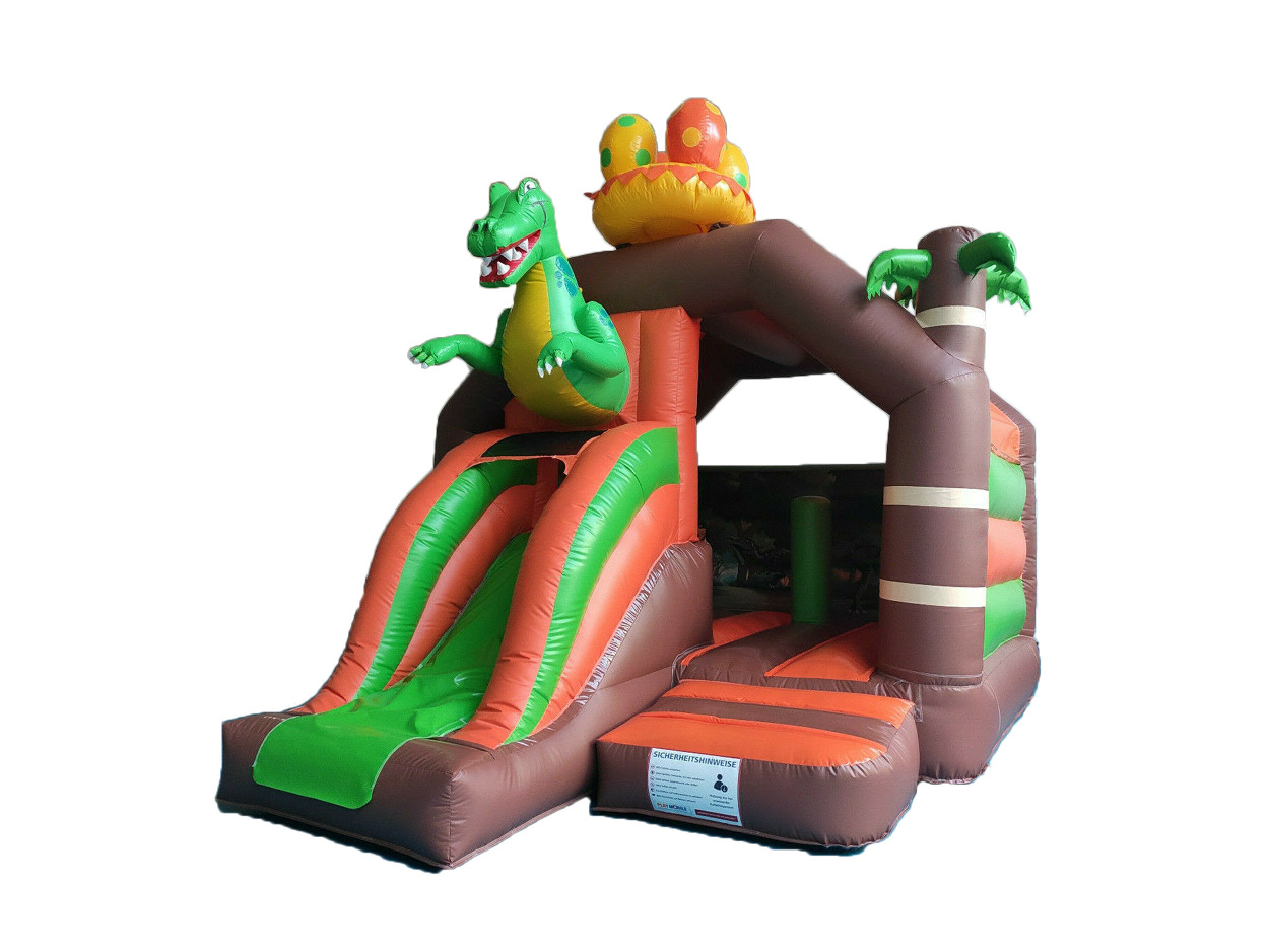Hüpfburg im Dino-Design