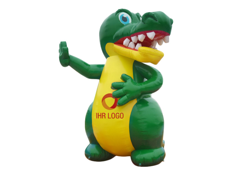 Maskottchen im Dino-Design
